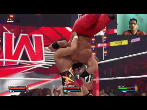 WWE2k24 Braun Strowman vs Chad Cable Full Gameplay In Hindi Commentary with Facecam