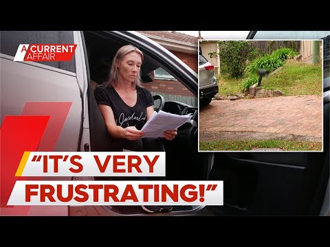 Family cops repeated fines for parking car in own driveway | A Current Affair