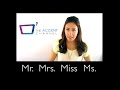 Understanding Titles in American English