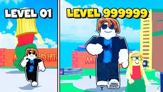 NOOB COM ROBUX INFINITO CRESCE +1 DE TAMANHO A CADA PASSO ATÉ O TOP GLOBAL NO ROBLOX 😱🔥