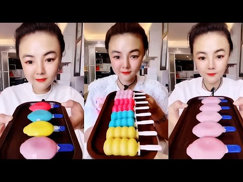 MY YUMMY HOMEMADE CHEESE CHOCOLATE ICE CREAM ASMR QUICK EATING SHOW