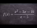 Understanding Discontinuities and Factoring