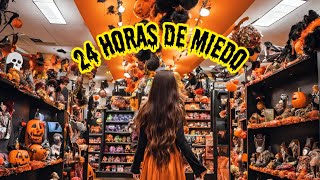 24 HORAS en la TIENDA de HALLOWEEN MAS GRANDE del MUNDO 🎃 Te muestro mi DISFRAZ de HALLOWEEN 2024 👻