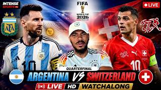 MESSI LIVE!  Argentina vs Switzerland  | FIFA World Cup 2026 Quarterfinal WATCHALONG