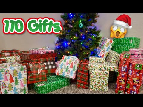 WRAP 110 CHRISTMAS GIFTS WITH ME ON TIME LAPSE!