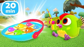 Mit Hop Hop und Tok Tok macht spielen Spaß! Spielerisch lernen beim Cartoon-Anschauen