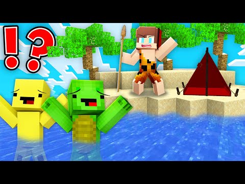 JJ Became WILD KING ISLAND and Kick Mikey and Banana Kid Out in Minecraft Maizen!