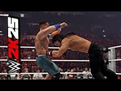 wwe 2k25 wrestlemania johncena vs roman regins full match