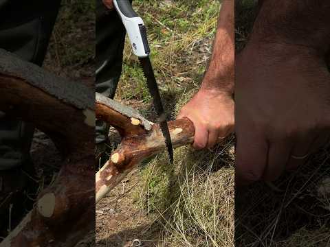 Survival skills: Primitive Method to Create Real Charcoal. #survival #campping #skills