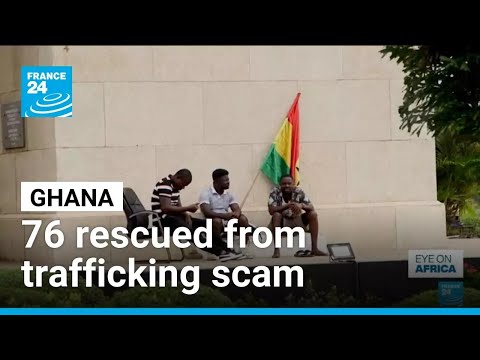 YouTube video thumbnail: 76 Ghanaians Rescued From Trafficking Scam in Nigeria