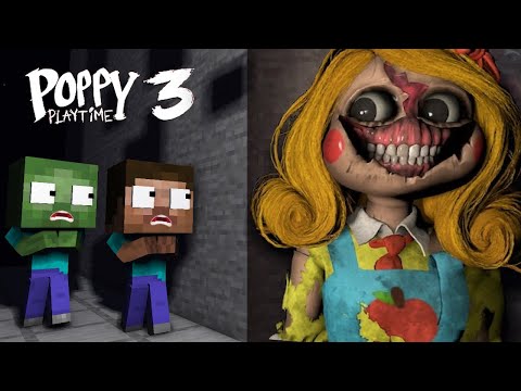 Monster School : Miss Delight Horror Story Poppy Playtime 3 - Minecraft Animation