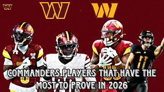 Commanders Players Who Have the Most to Prove in The 2026 Season. Jaylin Lane, Quan Martin, & More!