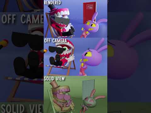 BEHIND THE SCENES 17 - THE AMAZING DIGITAL CIRCUS #tadc #jax #shorts