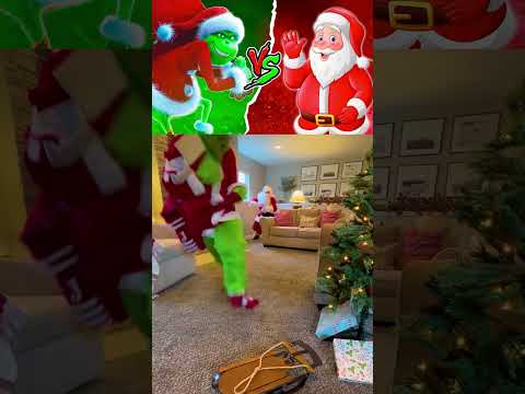 PÈRE NOËL VS GRINCH 🎅🏻 QUI GAGNE? #Shorts