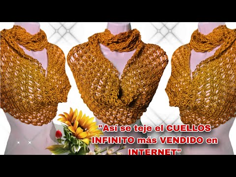 ❌️ Woow!! Así de FÁCIL se teje el CUELLO INFINITO más VENDIDO en INTERNET 😱