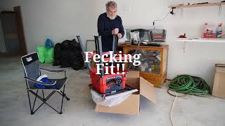 Old Man Plays with Knob on camera (Tablesaw build)  #homestead #retirement #tools