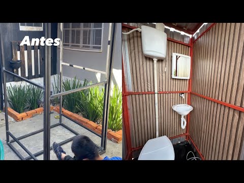 Como fazer um banheiro de obra estilo container desmontável