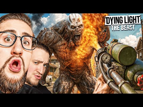 ОГНЕМЕТ vs САМЫЙ ОГРОМНЫЙ ЗОМБИ! ЭТО ЖЕСТЬ! КООП DYING LIGHT THE BEAST #4