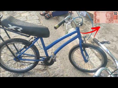 PAGUEI 10,00R$ NESSA BICICLETA - COMPREI BICICLETA NO FERRO VELHO