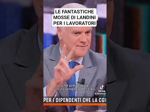 LE FANTASTICHE MOSSE DI LANDINI PER I LAVORATORI