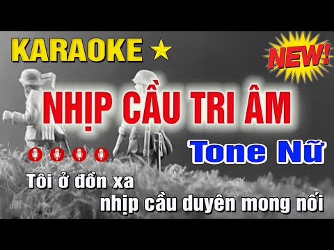 Nhịp Cầu Tri Âm Karaoke Tone Nữ (Cm) | Trung Hiếu Karaoke