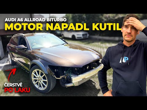 Motor napaden kutilem! Naše havarovaná AUDI A6 C7 3.0 BiTDi je nalakovaná a téměr dokončená…