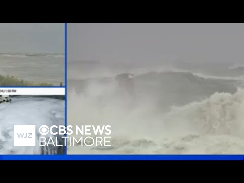 YouTube video thumbnail: Hurricane Erin is Bringing Dangerous Conditions to Maryland's Coast