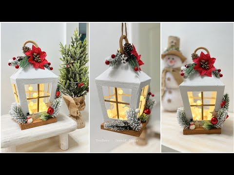 Manualidades NAVIDEÑAS 2024 🎄 ¿Cómo hacer un FAROL NAVIDEÑO? 😍