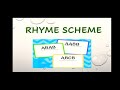 Rhyme Schemes and Poetic Devices