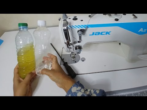 How to change the oil for a Jack industrial sewing machine 💥 Cleaning the sewing machine