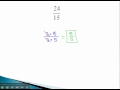Reducing Fractions and Common Factors