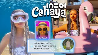 My Zoi Swam With Dolphins But Then She DIED From A Motorcycle Crash | Lets Play inZOI Island Getaway