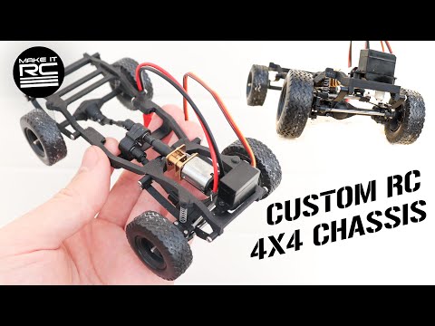 The Most Scale Micro Crawler Yet? Fully 3D Printed 4x4 Truck Chassis For Converting Models to RC 🔧