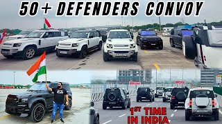 BIGGEST DEFENDER CONVOY😱 50+ DEFENDERS😍🔥 || INDEPENDENCE DAY DRIVE 🇮🇳❤️