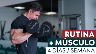La Rutina de 4 Días en GYM Que DUPLICARÁ Tu Masa Muscular!