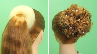 Flower Girl Bun Hairstyle For Wedding | Beautiful Hairstyle | Easy Hairstyles Step By Step
