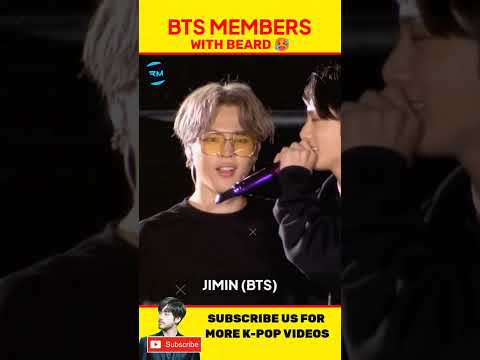 BTS Members With Beard 🥵 #bts #kpop #shorts