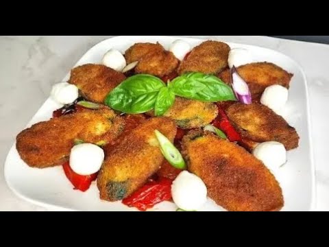 Faccio queste zucchine ogni fine settimana! Nuova ricetta di zucchine con pomodori e peperoni!