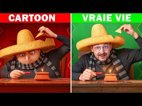 J’ai MANGÉ le CHAPEAU TACOS de Moi Moche et Méchant dans la VRAIE VIE !