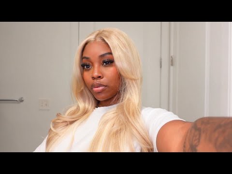 The perfect Barbie blonde wig install + loose Curls 👱🏾‍♀️ | Subella Hair