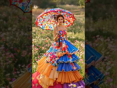 Flower umbrellas take off into the sky, a magical transformation show 花傘升空，一場魔幻變身秀
