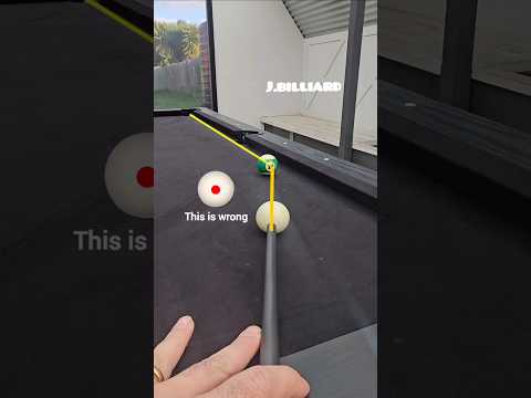 How to Aim When the Object Ball Is Near the Rail – No More Misses #8ball #trickshots #poolshots