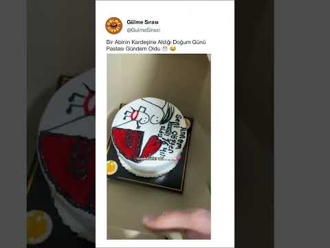 Bir Abinin Kardeşine Aldığı Doğum Günü Pastası