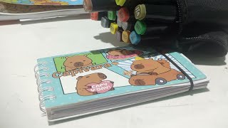 Colorindo no livro de capybara