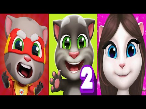 My Talking Tom2 vs My Talking Angela vs Talking Tom Hero dash Talking Tom2 new wardrobe 2025 Ep4263