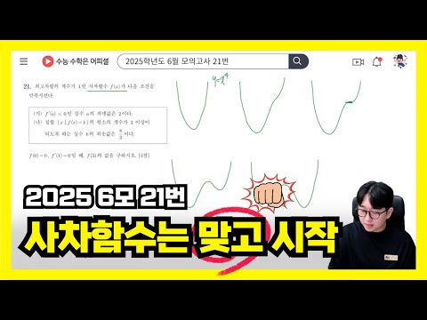 사차함수의 5가지 개형