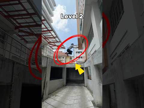 LEVEL EMPATNYA😱 #shorts #parkour #sports #indonesia #parkourindonesia
