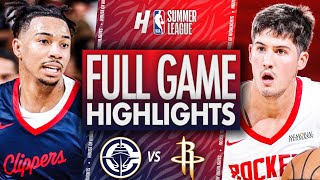Los Angeles Clippers vs Houston Rockets - FULL Game Highlights | July 11, 2025 NBA Summer League