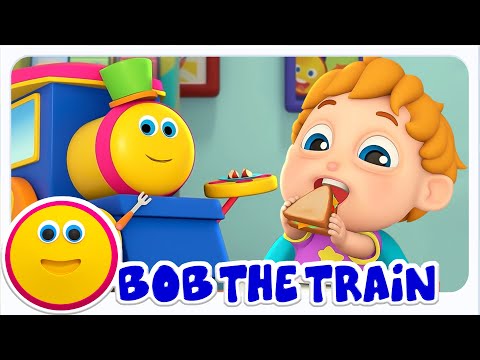 Mmm, Mmm, Mastica Tu Comida! 🍎 Canción de Bob el Tren para Niños | Hábitos Saludables
