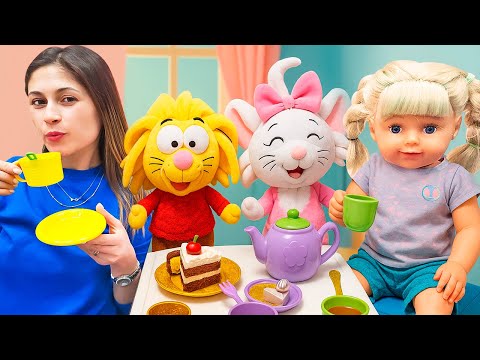 Gül ve Canan'ın Misafirlik Macerası: Yeni Komşulara Çay Seti Hediyesi! ☕️🎁 Ayşe ile kız oyunları.